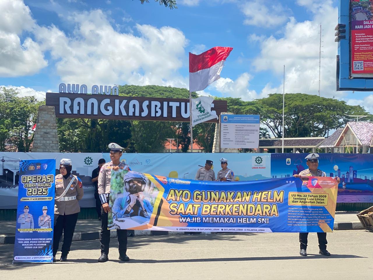 POLRES LEBAK GELAR OPERASI ZEBRA MAUNG 2025 UNTUK CIPTAKAN KAMSELTIBCAR LANTAS