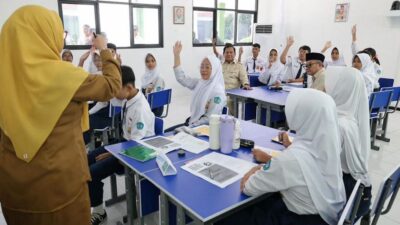Presiden Prabowo Subianto Kunjungi SMPN 4 Kota Bekasi