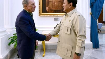 Presiden Prabowo Terima Michael Bloomberg, Bahas Penguatan SDM, Kesehatan Publik, hingga Konservasi Laut Presiden Prabowo Terima Michael Bloomberg, Bahas Penguatan SDM, Kesehatan Publik, hingga Konservasi Laut