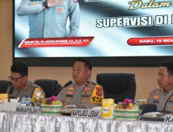 Lakukan Supervisi, Wakapolda Banten Kunjungi Mapolres Lebak