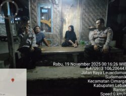 Anggota Polsek Cimarga Polres Lebak Melaksanakan Giat Patroli Malam Hari