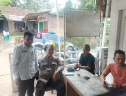 Giat Sambang Kanit Binmas Polsek Cimarga Polres Lebak Sampaikan Himbauan Kamtibmas