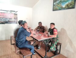 Babinsa Koramil 420-08/Tabir, Melaksanakan Komsos dgn bhabinkabtinas, kades, BPD dan perangkat Desa Sido Lego, kec. Tabir Lintas.