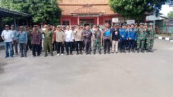 Koramil 0620-01/Gunung Jati Gelar Upacara Siaga Bencana Alam Bersama Forkopimcam dan Unsur Terkait