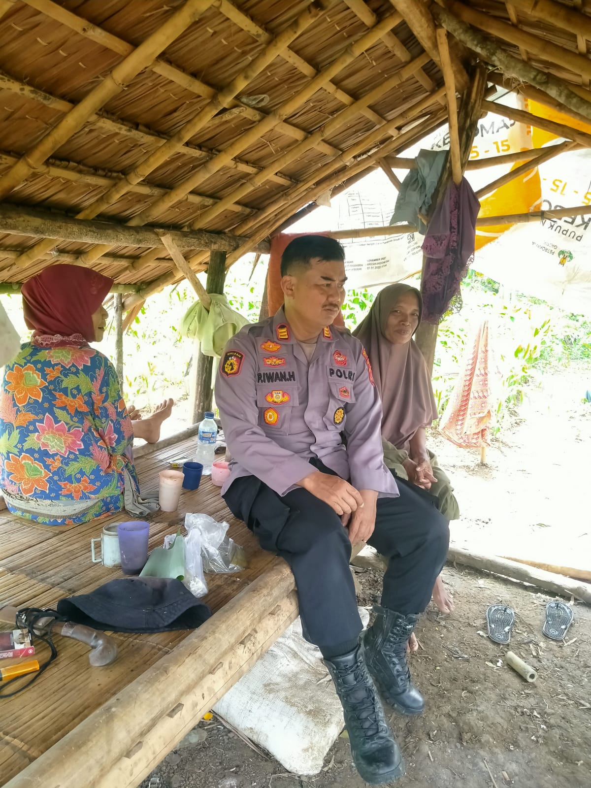 Kapolsek Cimarga Polres Lebak Cek Perkembangan Jagung, Sukseskan Ketahanan Pangan Nasional