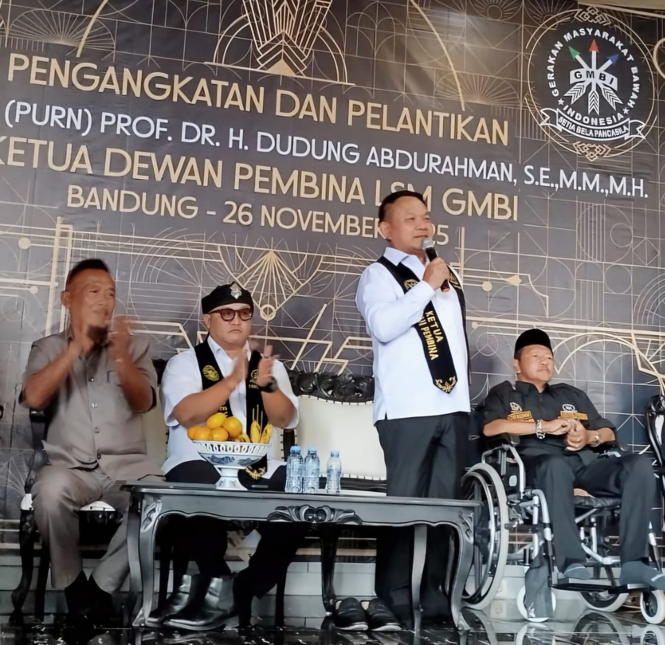 Jenderal TNI (Purn) Prof. Dr. H. Dudung Abdurahman Resmi Dilantik sebagai Ketua Dewan Pembina LSM GMBI