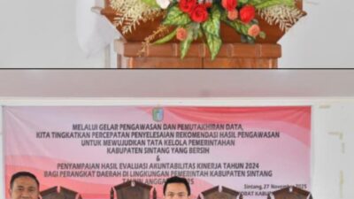 Wabup Sintang Minta Temuan Inspektorat Diselesaikan, Nol Kasus Hukum Saat Kepemimpinan Bala Ronny