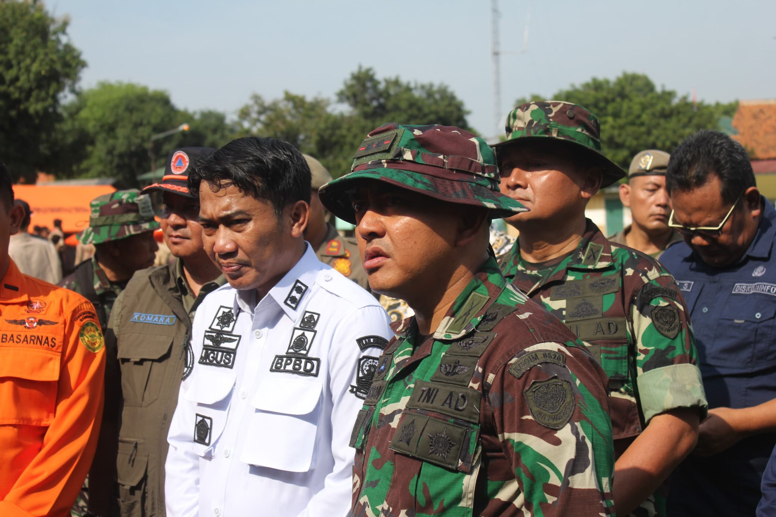 Kodim 0620/Kab. Cirebon Gelar Apel Gladi Siaga Bencana Bersama Instansi Terkait