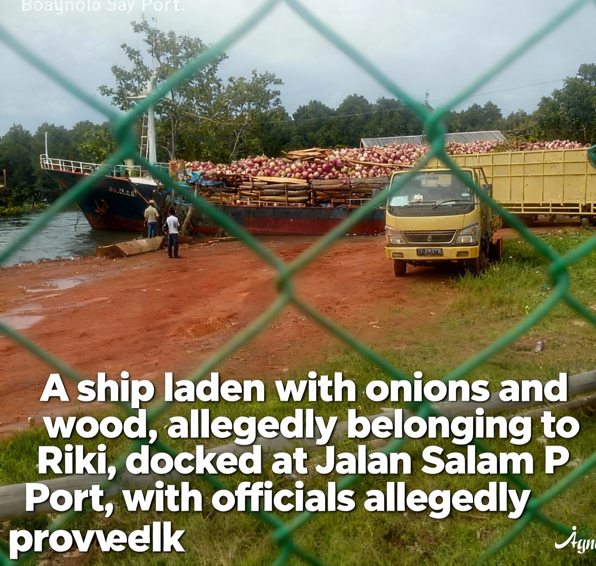 Pelabuhan Jalan Salam Disorot, Diduga Jadi Jalur Masuk Kapal Bermuatan Kayu Milik Riki di Beking Oknum AU