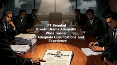 PT Bengkel Kreatif Utama Diduga Menang Tender Tanpa Kualifikasi dan Pengalaman Memadai