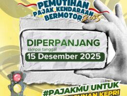 Pemprov Kepri Resmi Perpanjang Pemutihan PKB 2025 hingga 15 Desember