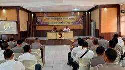 Personil Polres Sarolangun Ikuti Sosialisasi dan Penyuluhan Hukum dari Bidkum Polda Jambi.