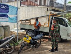 Babinsa Sunyaragi Monitor Pembangunan Dapur SPPG Program MBG di Yudhasari