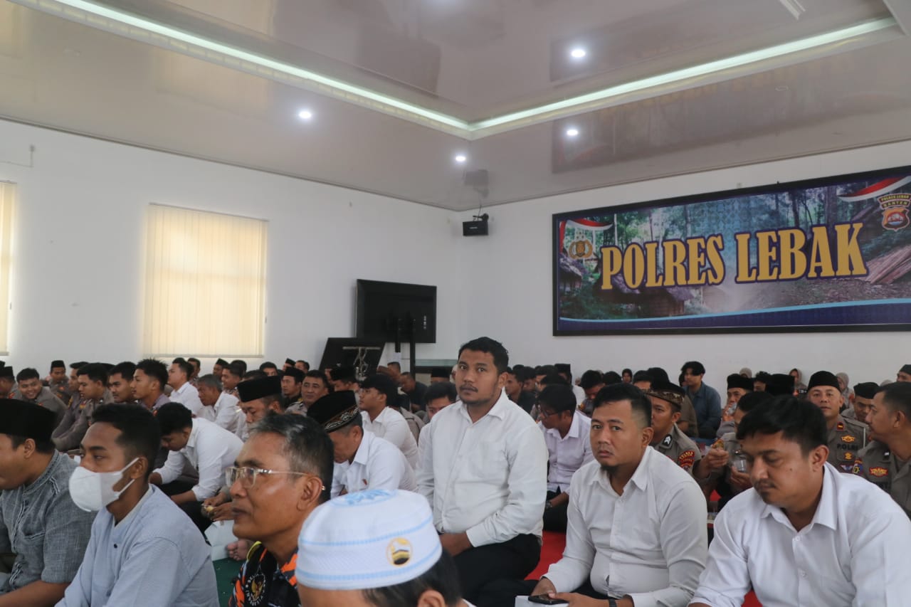 Polres Lebak Bersama Tokoh Agama, Ormas dan OKP Gelar Do’a Bersama untuk Korban Bencana Alam