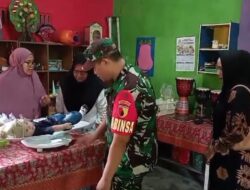 Babinsa Sukorejo Dampingi Kegiatan Percepatan Penanganan Stunting Di Posyandu Delima 3