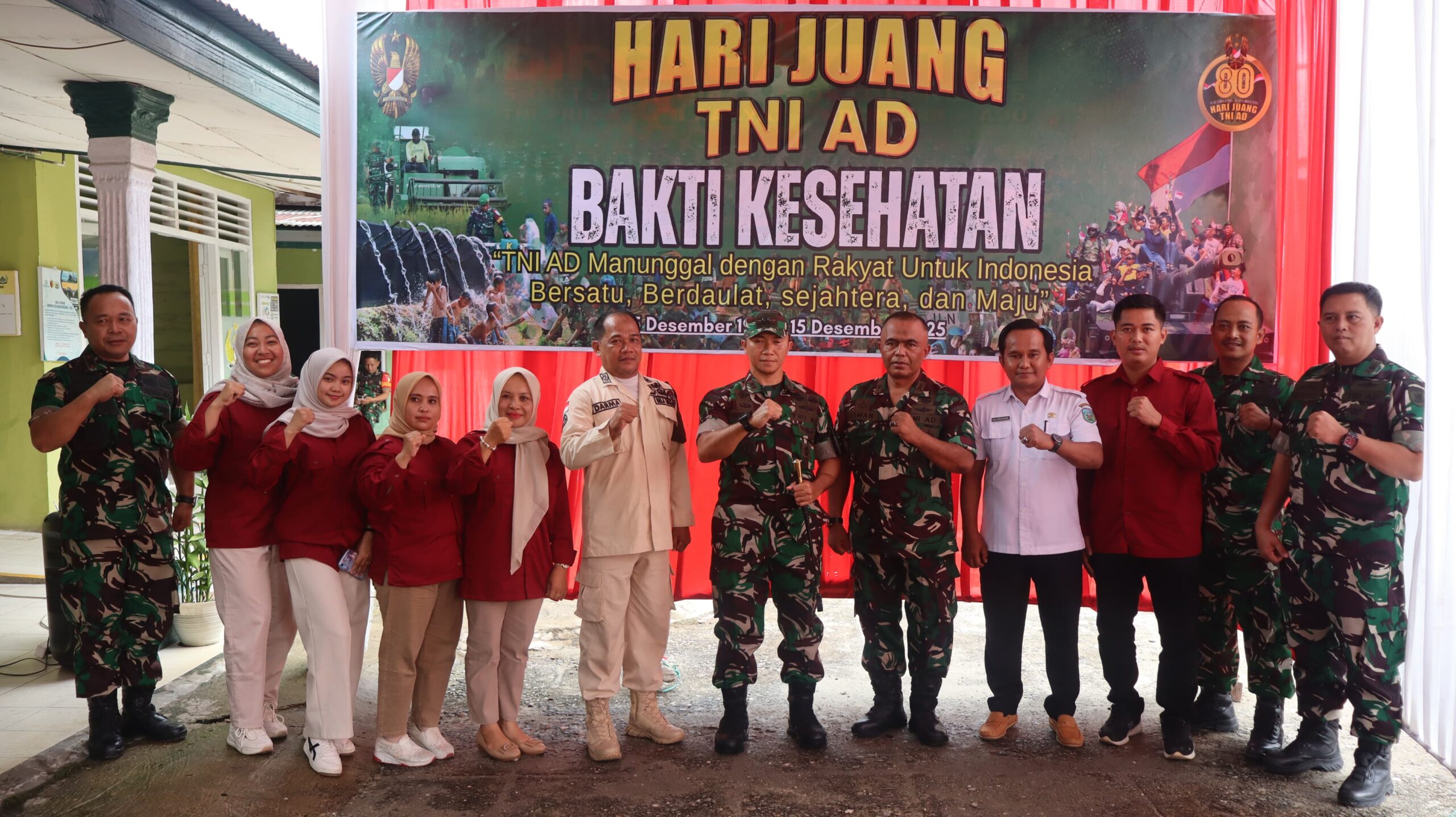 Bakti Kesehatan Kodim 0420/Sarko Semarakkan Hari Juang TNI AD Tahun 2025
