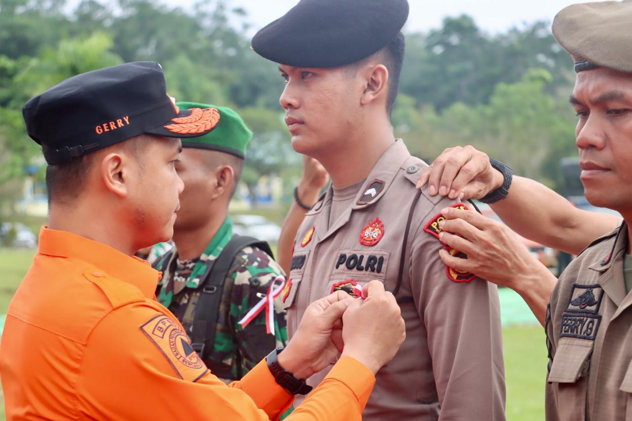 Hadiri Apel Siaga Bencana, Polres Sarolangun : Dukung Penuh Penanggulangan Bencana Hidrometeorologi di Kabupaten Sarolangun.