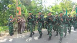 Dandim 0808/Blitar Sambut Peleton Beranting Yudha Wastu Pramuka Jaya Kodam V/Brawijaya Di Blitar