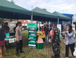 Dukung Program Pemerintah Daerah, Babinsa Drajat Monitoring Gerakan Pangan Murah di Kota Cirebon