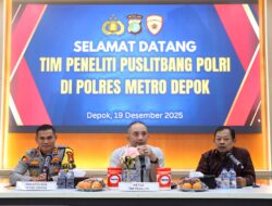 Tim Puslitbang Polri Melaksanakan Kunjungan Ke Polres Metro Depok