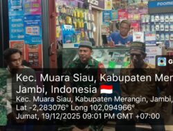 Komsos Malam Koramil 420-06/Muara Siau Pererat Silaturahmi dengan Warga