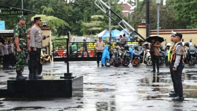 Polres Metro Depok Apel Gelar Pasukan Operasi Lilin Jaya 2025.