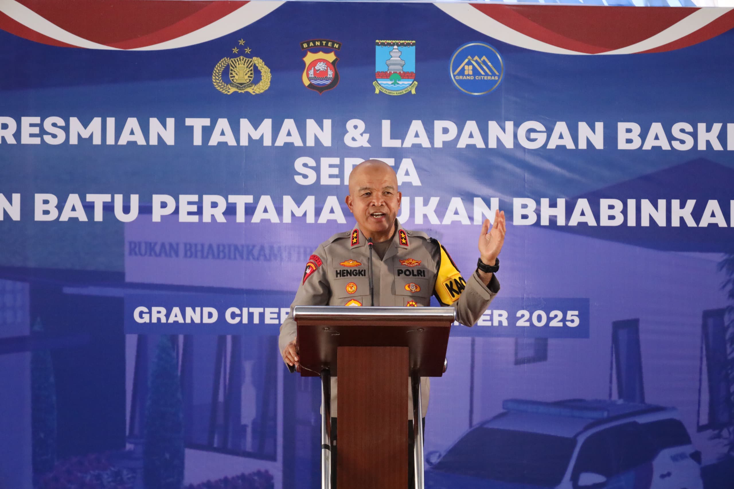 Tingkatkan Respons Cepat, Polda Banten Laksanakan Ground Breaking Rumah Kantor Bhabinkamtibmas