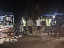 Komsos Malam Koramil 420-09/Bangko Perkuat Keamanan dan Ketertiban Lingkungan