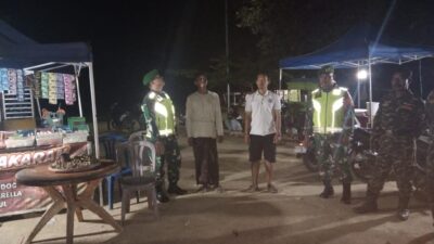 Komsos Malam Koramil 420-09/Bangko Perkuat Keamanan dan Ketertiban Lingkungan