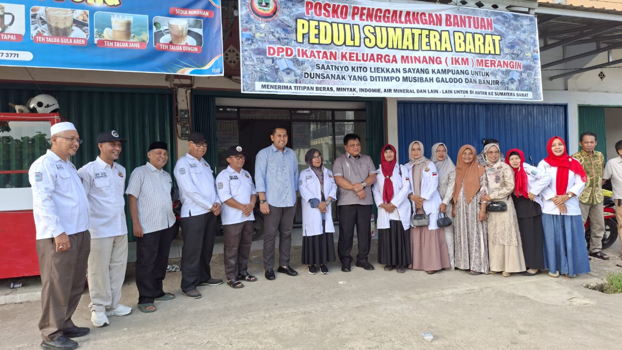 Dilepas Bupati M. Syukur, IKM Merangin Salurkan Bantuan Kemanusiaan untuk Sumbar