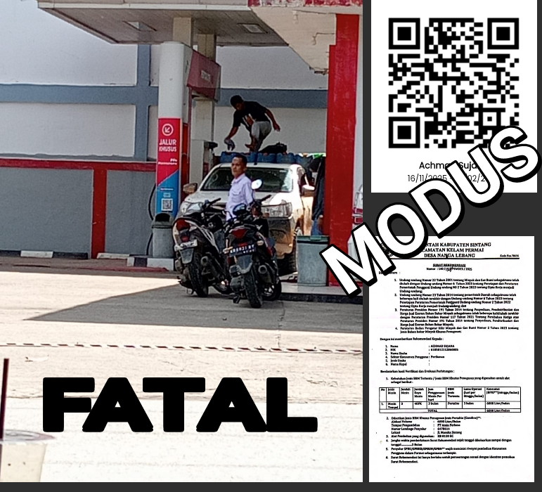 Klarifikasi SPBU Sintang Dipertanyakan: Jerigen Menggunung, Subsidi BBM untuk Siapa?