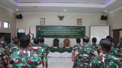 Kodim 0724/Boyolali Gelar Penyuluhan Bahaya Penyakit Jantung, Dorong Prajurit Terapkan Pola Hidup Sehat