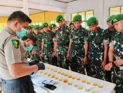 Polres Sarolangun dan Yonif TP-896/ Serumpun Pseko Mengadakan Test Urine untuk Pencegahan Penyalahgunaan Narkoba.