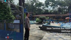 Hari Natal 2025 dan Liburan Sekolah,Polsek Rangkasbitung Polres Lebak Monitoring Obyek Wisata Kolam Renang