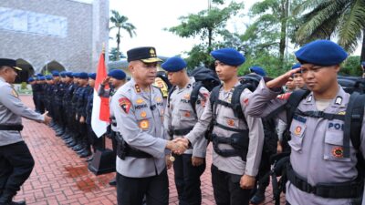 Polda Banten Lepas 100 Personel Brimob untuk Operasi Aman Nusa II di Aceh