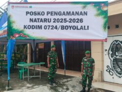 Kodim 0724/Boyolali Siagakan Seluruh Personel dan Dirikan Pospam Pastikan Nataru 2025–2026 Aman dan Kondusif