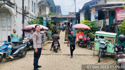 Pantau Situasi Dan Berikan Keamanan, Personil Polsek Leuwidamar Polres Lebak Giat Patroli Wisata Baduy
