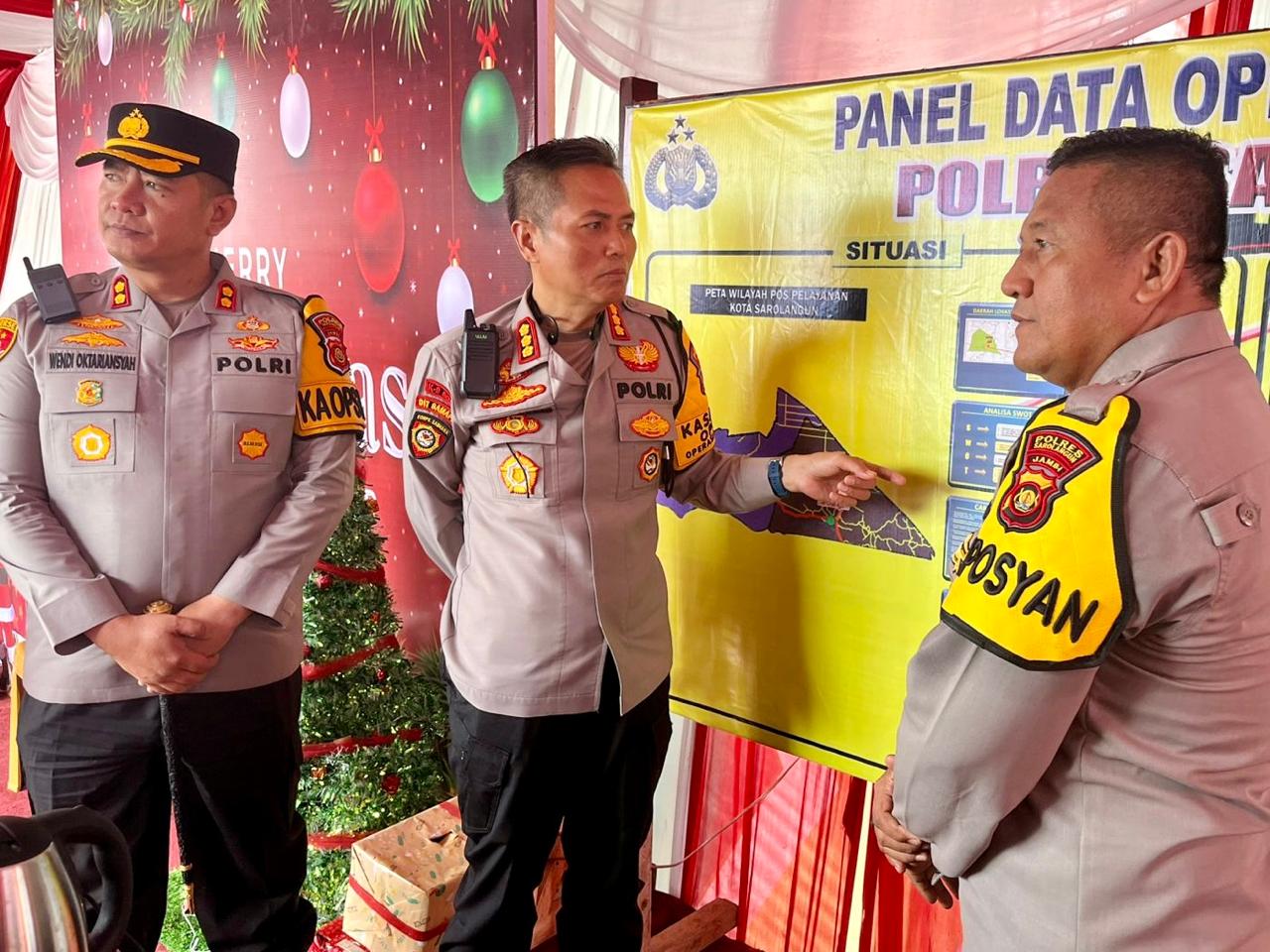 Kasatgas Ops Lilin Polda Jambi, Cek Posyan dan Pospam di Sarolangun.