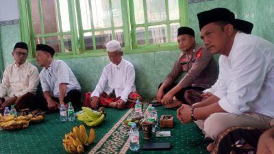 Bhabinkamtibmas Polsek Cimarga Polres Lebak Hadiri Pengajian Ulama dan Umaro Di Desa Margajaya Cimarga