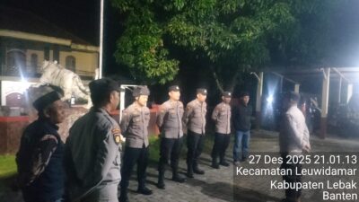 Kapolsek Leuwidamar IPTU Tjik Denmark pimpin KRYD di Wilkum Polsek Leuwidamar