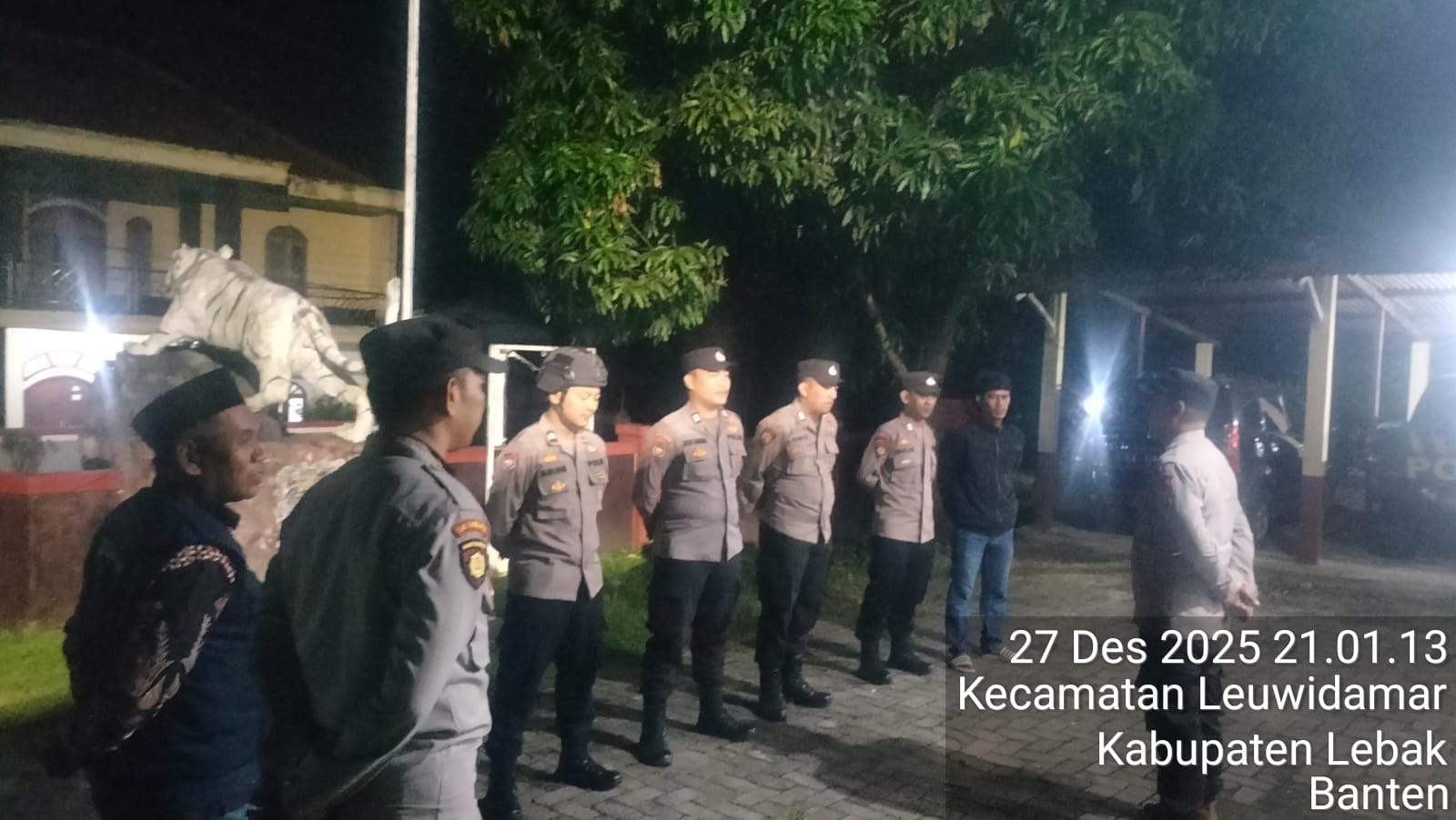 Kapolsek Leuwidamar IPTU Tjik Denmark pimpin KRYD di Wilkum Polsek Leuwidamar