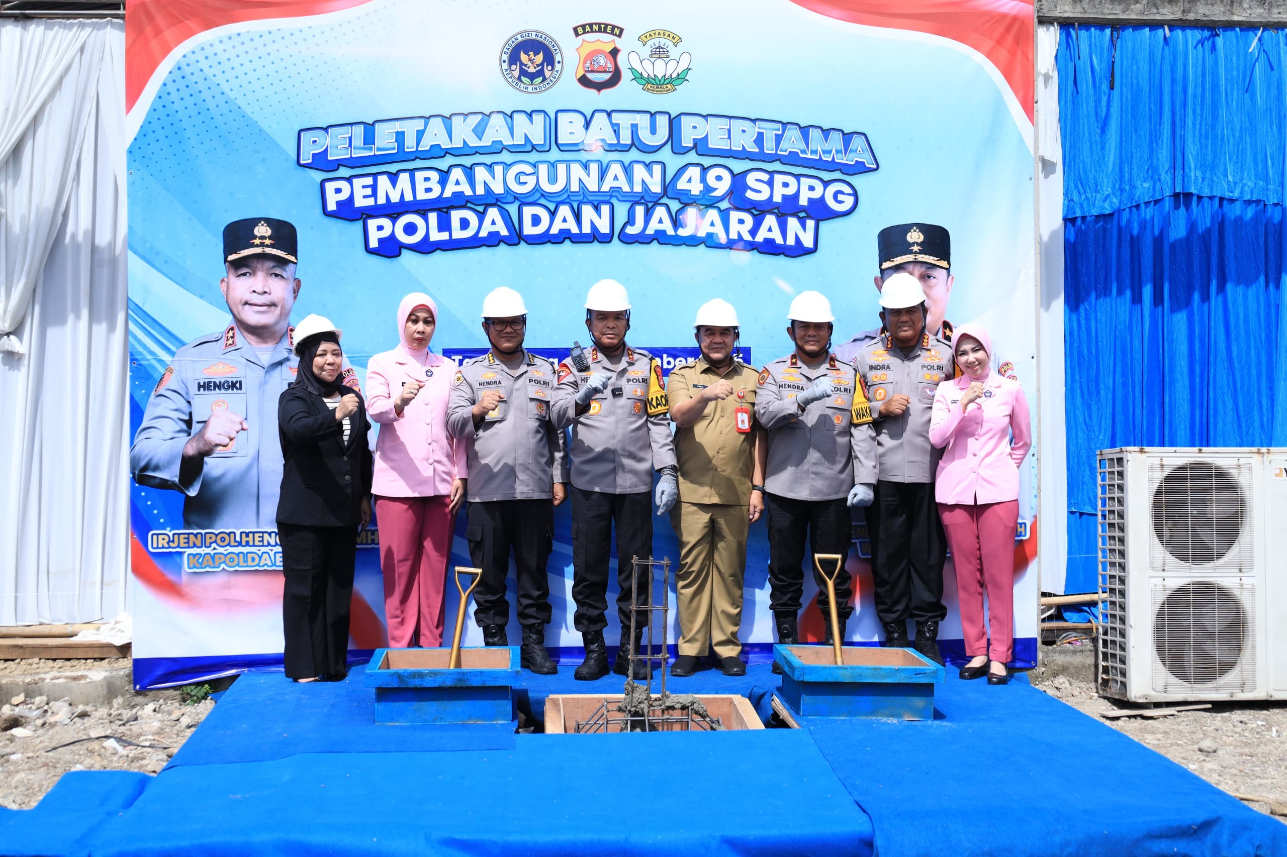 Groundbreaking 49 SPPG Polda Banten, Langkah Strategis Dukung Makan Bergizi Gratis
