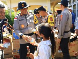 Pascapanik Aktivitas Gunung Burni Telong, Kapolres Bener Meriah Dampingi Kapolda Aceh Kunjungi Pengungsian Warga