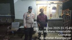 Jelang Nataru 2025- 2026,Personil Polsek Rangkasbitung Polres Lebak Patroli Dialogis Ke Pemukiman Temui Security Cempa Residence
