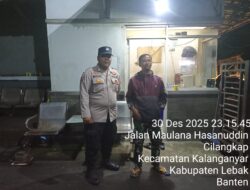 Jelang Nataru 2025- 2026,Personil Polsek Rangkasbitung Polres Lebak Patroli Dialogis Ke Pemukiman Temui Security Cempa Residence