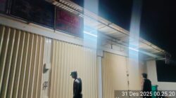 Anggota Polsek Leuwidamar Polres Lebak, Patroli Malam Hari Guna Mencegah Gangguan Kamtibmas.