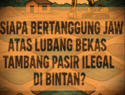 Siapa Bertanggung Jawab atas Lubang Bekas Tambang Pasir Ilegal di Bintan ?