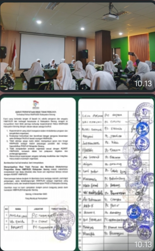 21 PAC Nyatakan Mosi Tidak Percaya Terhadap Ketua Himpaudi Kabupaten Serang