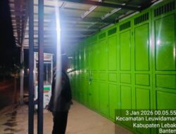 Anggota Polsek Leuwidamar Polres Lebak, Patroli Malam Hari Guna Mencegah Gangguan Kamtibmas