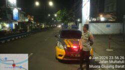 Kanit Samapta Polsek Rangkasbitung Polres Lebak Patroli Ke Jalan Multatuli Cegah C3